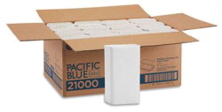 Item 4732004, Blue Select Multi-Fold 2 Ply Paper Towel, 9 1/5 x 9 2/5, White,125/PK, 16 