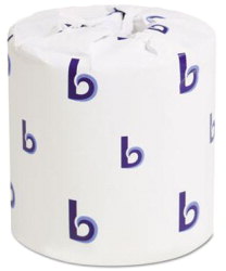 Item 4732150, Two-ply toilet tissue. Septic Safe. White color. 4.5&quot; x 3.
