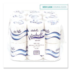Item WIN2440, Bath Tissue, Septic Safe, 2-Ply, White, 4 x 3.