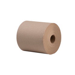 Item RJ680021, Hardwound 1-ply roll paper towels without perforations.