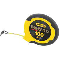Item BCM05, <font face="Arial" size="2">
STANLEY 100FT TAPE MEASURE
</font>